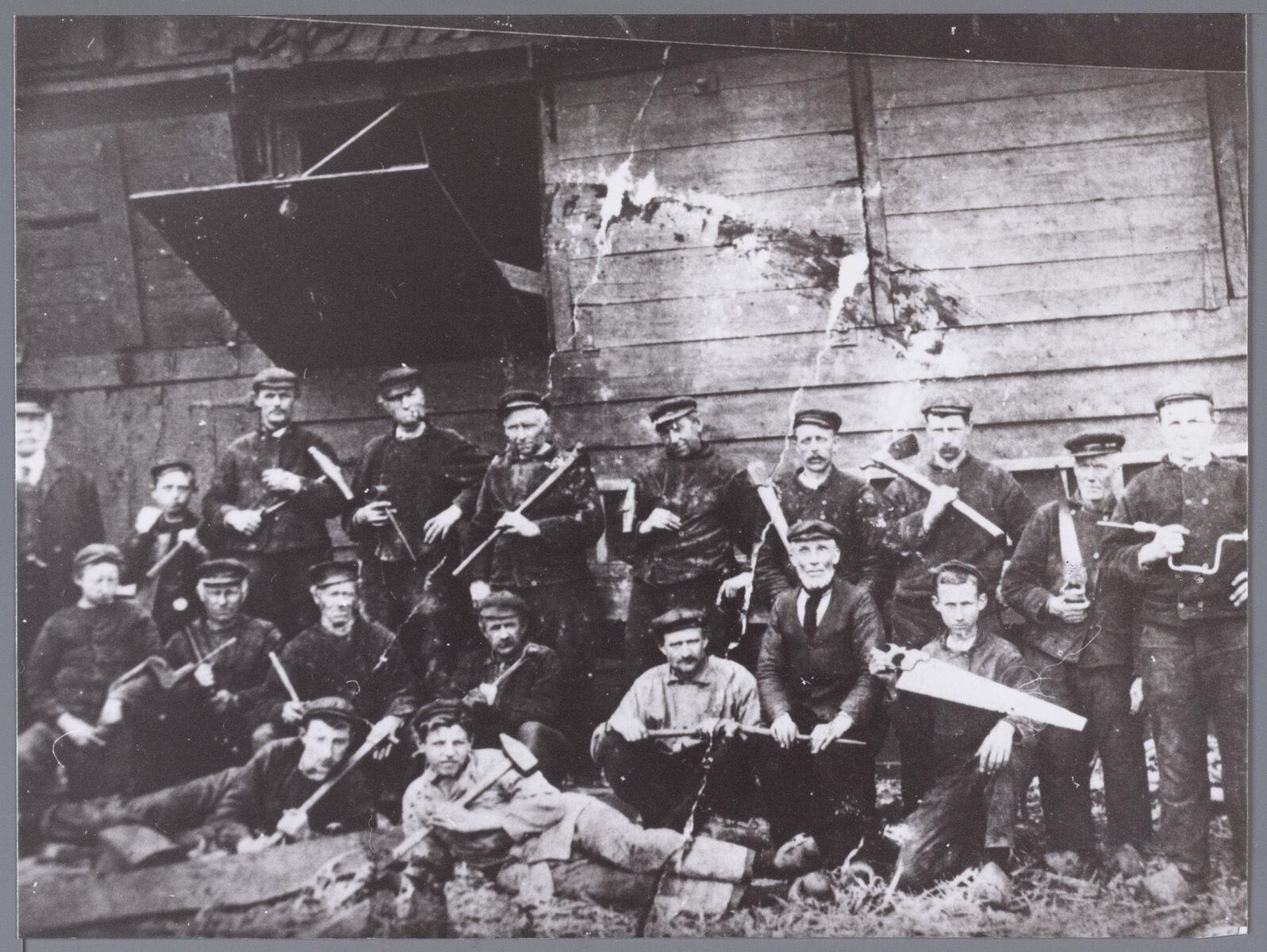 Personeel van scheepswerf Kater in Monnickendam