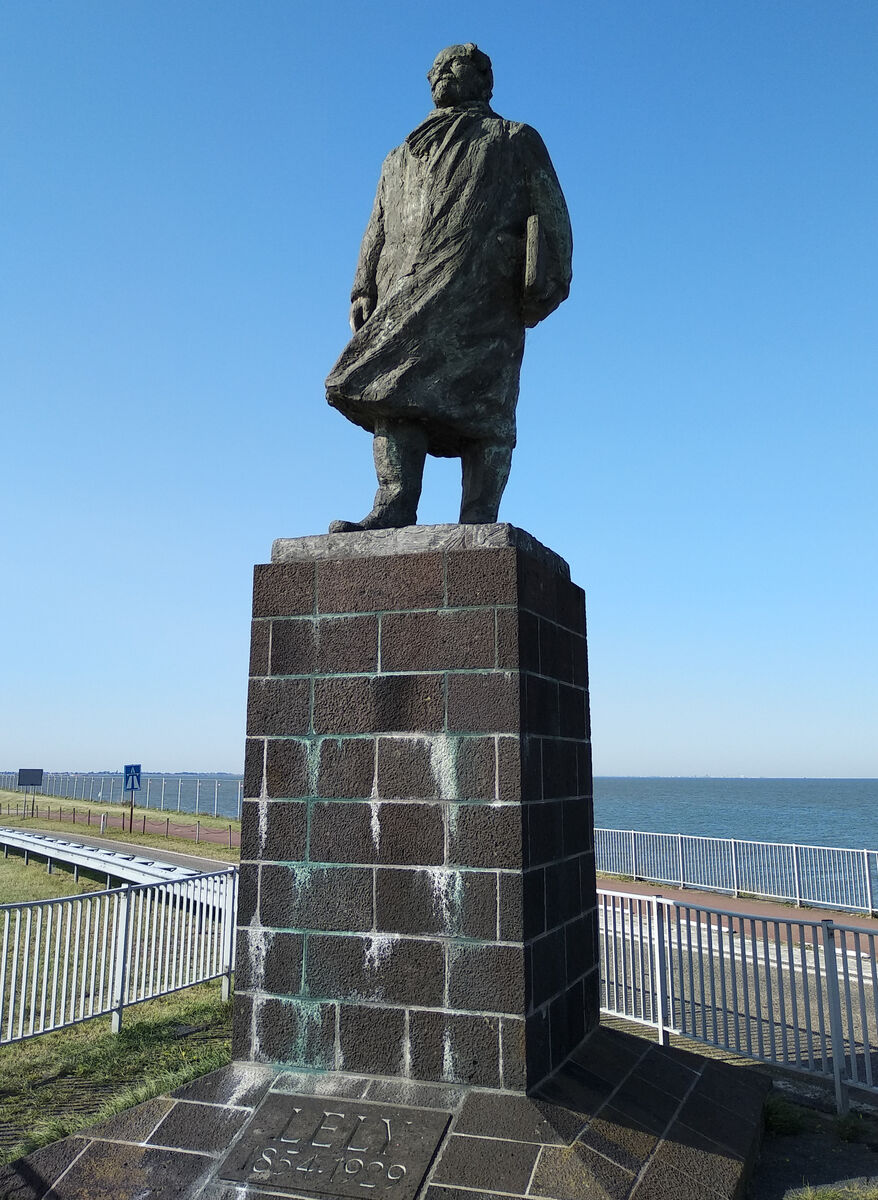Standbeeld Cornelis Lely, Afsluitdijk